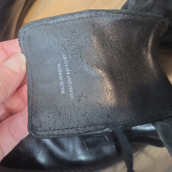 COLE HAAN Nike Air Black Leather Military Boot - O11062 - Picture 14 of 15